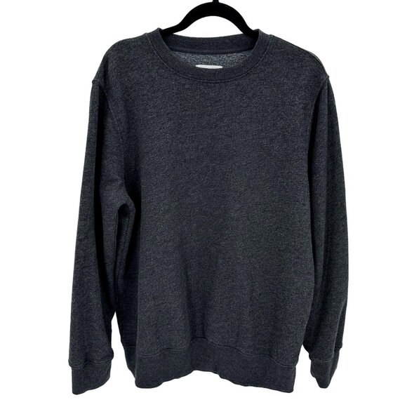Goodfellow & Co Mens Charcoal Gray Crewneck Long Sleeve Sweatshirt Size L - Picture 1 of 6